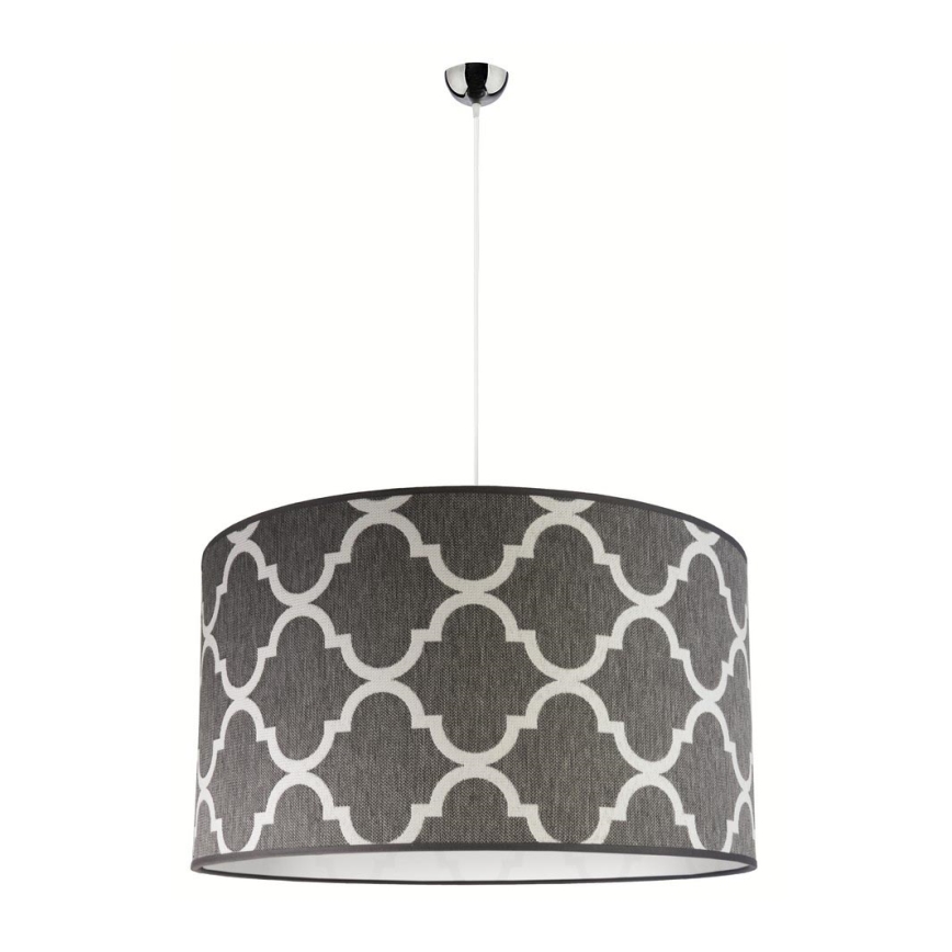 Duolla - Κρεμαστό φωτιστικό οροφής MAROKO 1xE27/40W/230V διάμετρος 45 cm γκρι/λευκό