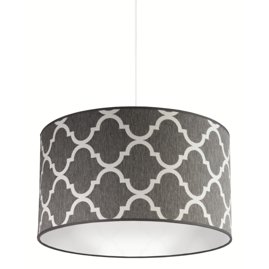 Duolla - Κρεμαστό φωτιστικό οροφής MAROKO 1xE27/40W/230V διάμετρος 45 cm γκρι/λευκό