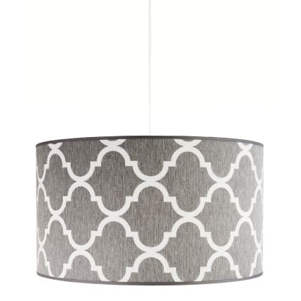 Duolla - Κρεμαστό φωτιστικό οροφής MAROKO 1xE27/40W/230V διάμετρος 45 cm γκρι/λευκό