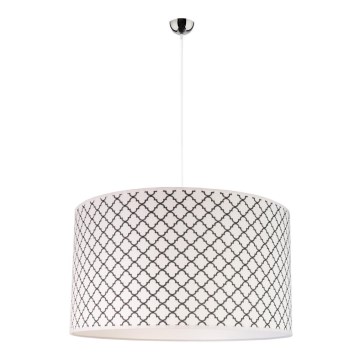 Duolla - Κρεμαστό φωτιστικό οροφής MAROKO 1xE27/40W/230V διάμετρος 45 cm λευκό/μαύρο