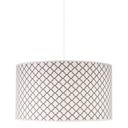 Duolla - Κρεμαστό φωτιστικό οροφής MAROKO 1xE27/40W/230V διάμετρος 45 cm λευκό/μαύρο