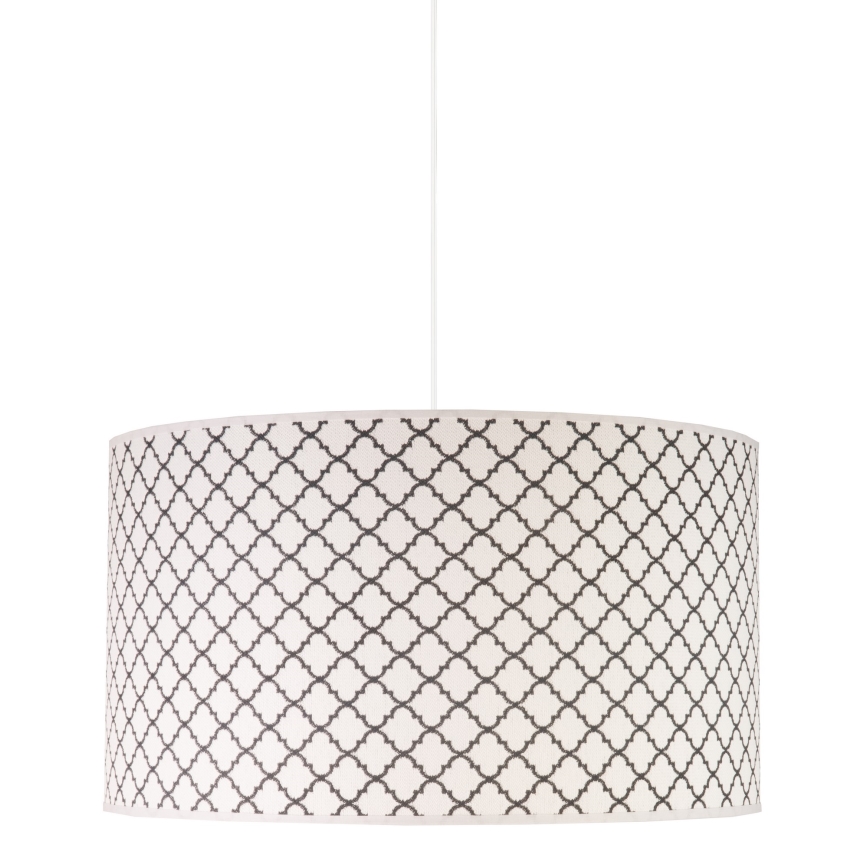 Duolla - Κρεμαστό φωτιστικό οροφής MAROKO 1xE27/40W/230V διάμετρος 45 cm λευκό/μαύρο