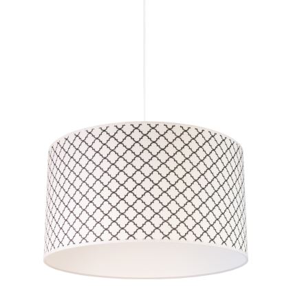 Duolla - Κρεμαστό φωτιστικό οροφής MAROKO 1xE27/40W/230V διάμετρος 45 cm λευκό/μαύρο