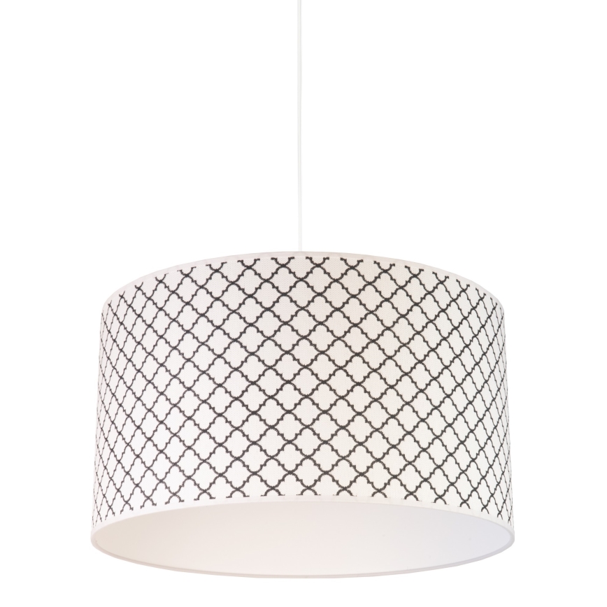 Duolla - Κρεμαστό φωτιστικό οροφής MAROKO 1xE27/40W/230V διάμετρος 45 cm λευκό/μαύρο