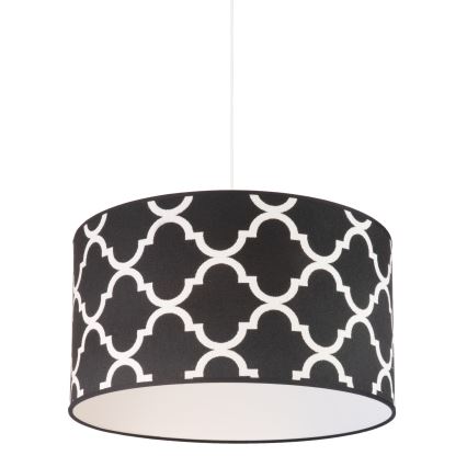 Duolla - Κρεμαστό φωτιστικό οροφής MAROKO 1xE27/40W/230V διάμετρος 45 cm μαύρο/λευκό