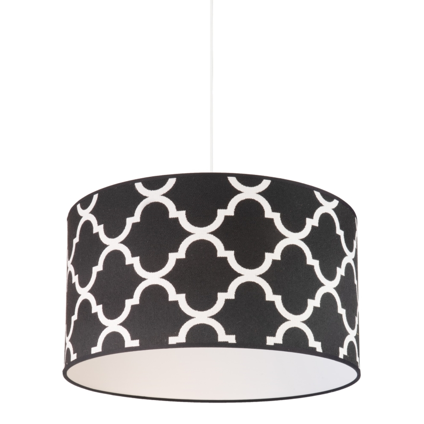 Duolla - Κρεμαστό φωτιστικό οροφής MAROKO 1xE27/40W/230V διάμετρος 45 cm μαύρο/λευκό