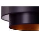 Duolla - Κρεμαστό φωτιστικό οροφής NANTES 1xE27/15W/230V διάμετρος 45 cm μαύρο/χάλκινο