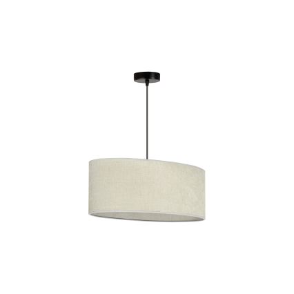 Duolla - Κρεμαστό φωτιστικό οροφής OVAL 1xE27/15W/230V γκρι
