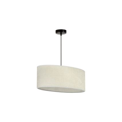 Duolla - Κρεμαστό φωτιστικό οροφής OVAL 1xE27/15W/230V γκρι