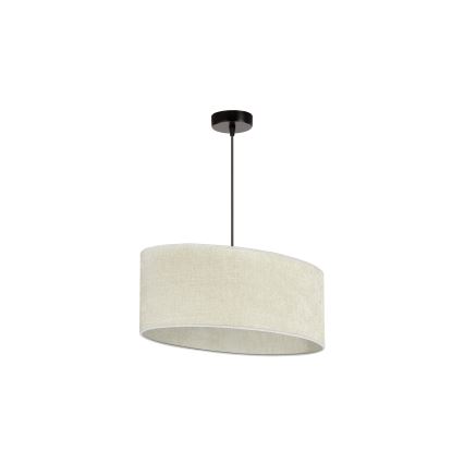 Duolla - Κρεμαστό φωτιστικό οροφής OVAL 1xE27/15W/230V γκρι