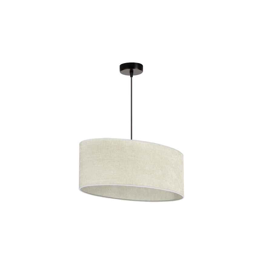 Duolla - Κρεμαστό φωτιστικό οροφής OVAL 1xE27/15W/230V γκρι