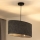 Duolla - Κρεμαστό φωτιστικό οροφής OVAL 1xE27/15W/230V γκρι
