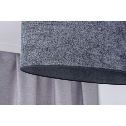 Duolla - Κρεμαστό φωτιστικό οροφής OVAL 1xE27/15W/230V γκρι