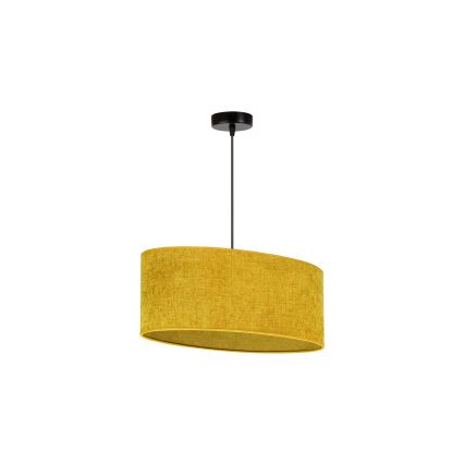 Duolla - Κρεμαστό φωτιστικό οροφής OVAL 1xE27/15W/230V καφέ