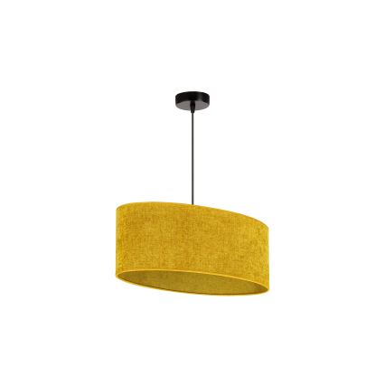 Duolla - Κρεμαστό φωτιστικό οροφής OVAL 1xE27/15W/230V καφέ