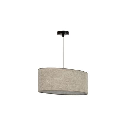 Duolla - Κρεμαστό φωτιστικό οροφής OVAL 1xE27/15W/230V καφέ