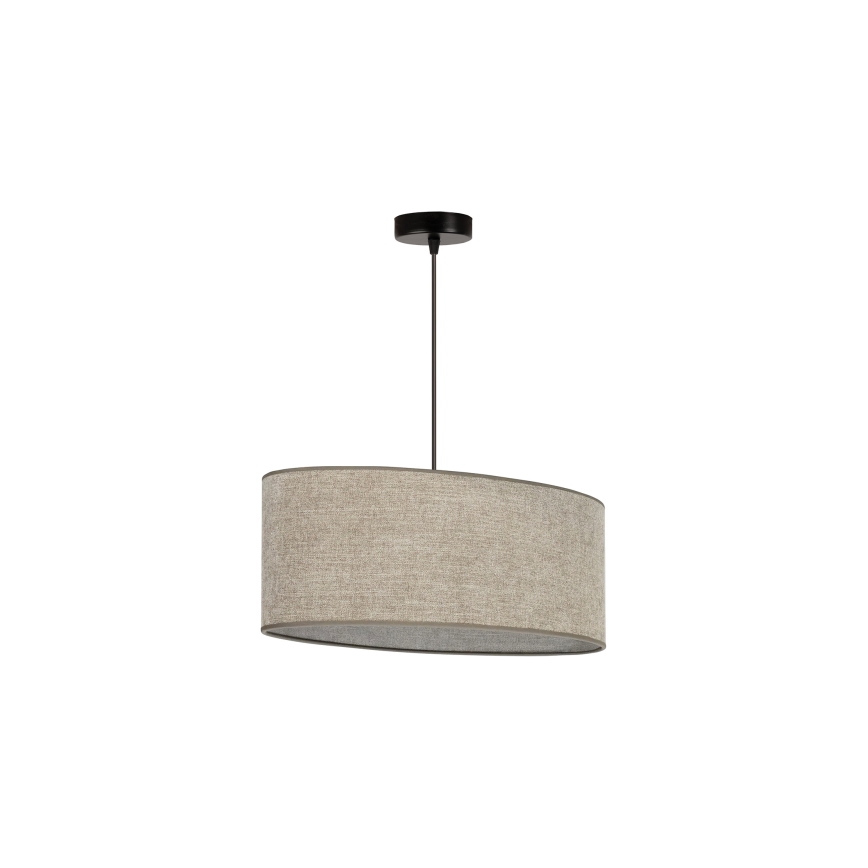 Duolla - Κρεμαστό φωτιστικό οροφής OVAL 1xE27/15W/230V καφέ