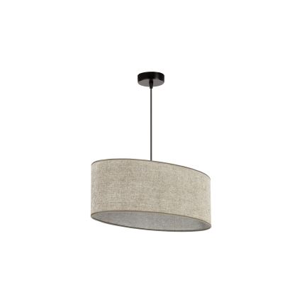 Duolla - Κρεμαστό φωτιστικό οροφής OVAL 1xE27/15W/230V καφέ