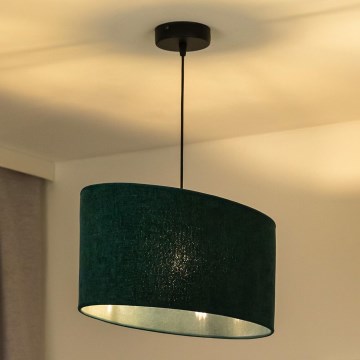 Duolla - Κρεμαστό φωτιστικό οροφής OVAL 1xE27/15W/230V πράσινο