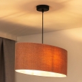 Duolla - Κρεμαστό φωτιστικό οροφής OVAL 1xE27/15W/230V ροζ