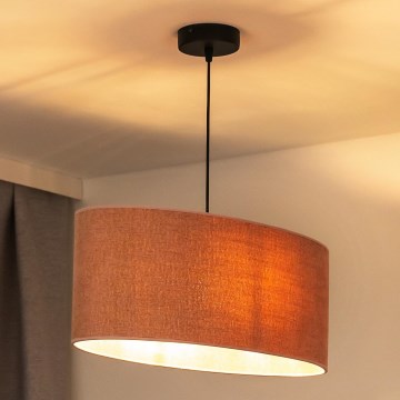 Duolla - Κρεμαστό φωτιστικό οροφής OVAL 1xE27/15W/230V ροζ