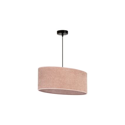 Duolla - Κρεμαστό φωτιστικό οροφής OVAL 1xE27/15W/230V ροζ