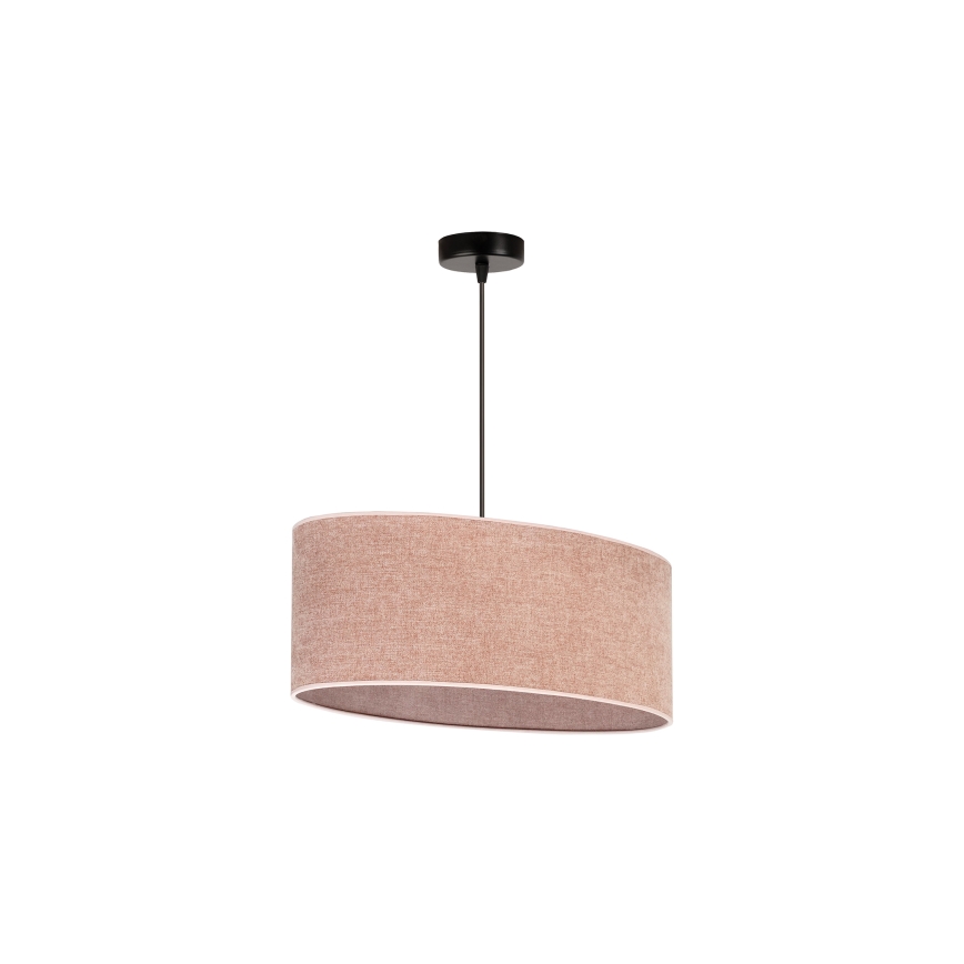 Duolla - Κρεμαστό φωτιστικό οροφής OVAL 1xE27/15W/230V ροζ