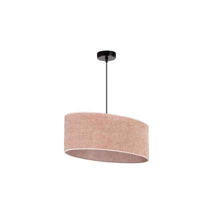 Duolla - Κρεμαστό φωτιστικό οροφής OVAL 1xE27/15W/230V ροζ