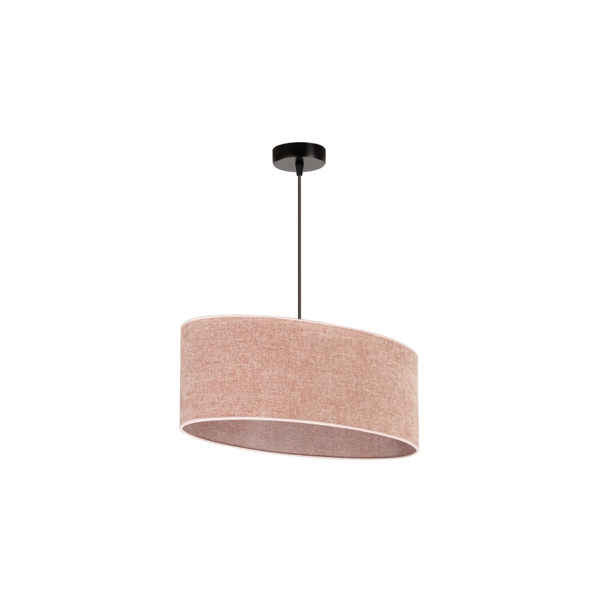 Duolla - Κρεμαστό φωτιστικό οροφής OVAL 1xE27/15W/230V ροζ