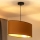Duolla - Κρεμαστό φωτιστικό οροφής OVAL VEGAN 1xE27/15W/230V καφέ
