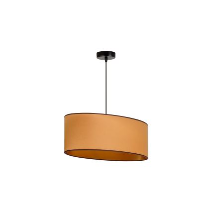 Duolla - Κρεμαστό φωτιστικό οροφής OVAL VEGAN 1xE27/15W/230V καφέ