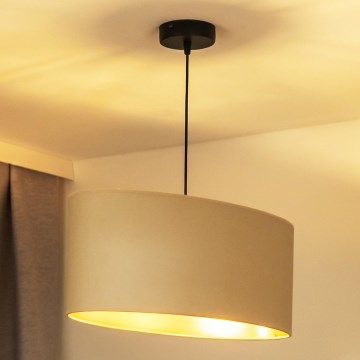 Duolla - Κρεμαστό φωτιστικό οροφής OVAL VEGAN 1xE27/15W/230V κρεμ