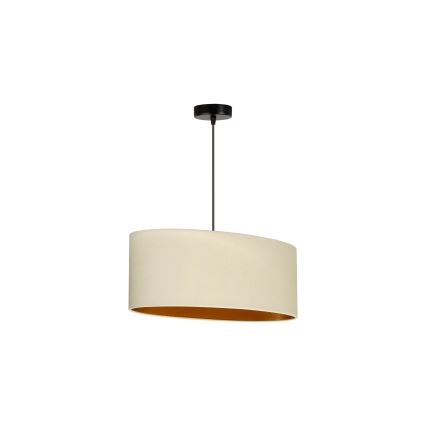 Duolla - Κρεμαστό φωτιστικό οροφής OVAL VEGAN 1xE27/15W/230V κρεμ