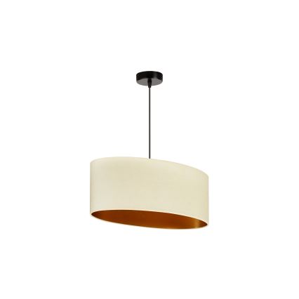 Duolla - Κρεμαστό φωτιστικό οροφής OVAL VEGAN 1xE27/15W/230V κρεμ