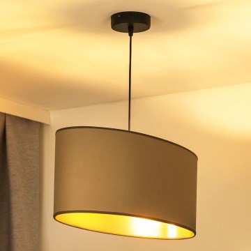 Duolla -Κρεμαστό φωτιστικό οροφής OVAL VEGAN 1xE27/15W/230V μπεζ