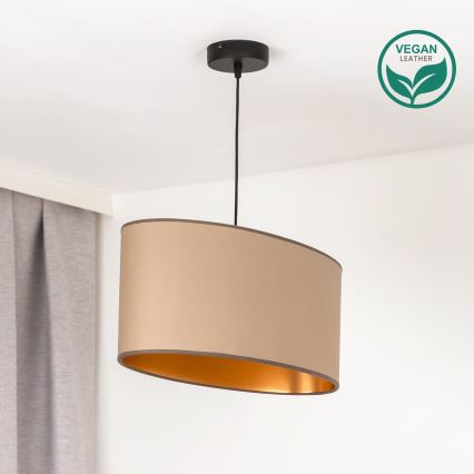 Duolla -Κρεμαστό φωτιστικό οροφής OVAL VEGAN 1xE27/15W/230V μπεζ