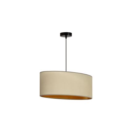 Duolla -Κρεμαστό φωτιστικό οροφής OVAL VEGAN 1xE27/15W/230V μπεζ