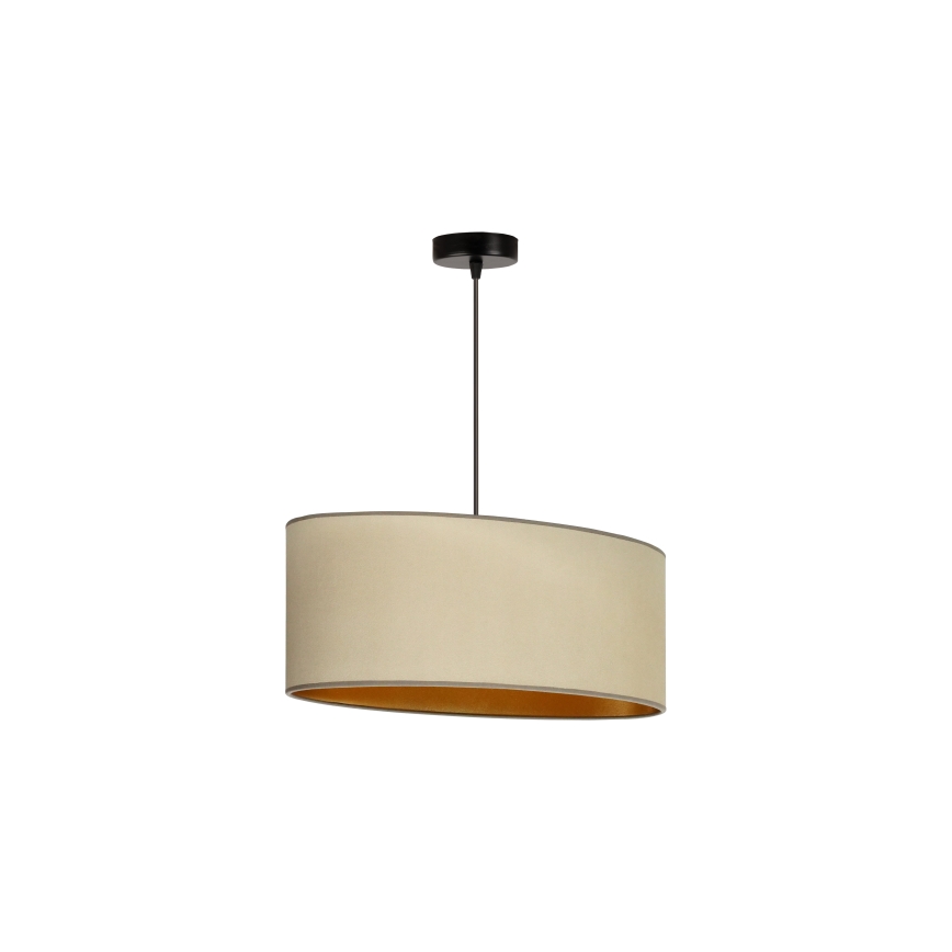 Duolla -Κρεμαστό φωτιστικό οροφής OVAL VEGAN 1xE27/15W/230V μπεζ