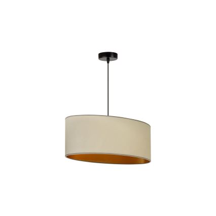 Duolla -Κρεμαστό φωτιστικό οροφής OVAL VEGAN 1xE27/15W/230V μπεζ