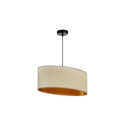 Duolla -Κρεμαστό φωτιστικό οροφής OVAL VEGAN 1xE27/15W/230V μπεζ