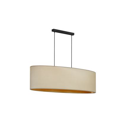 Duolla -Κρεμαστό φωτιστικό οροφής OVAL VEGAN 2xE27/15W/230V μπεζ