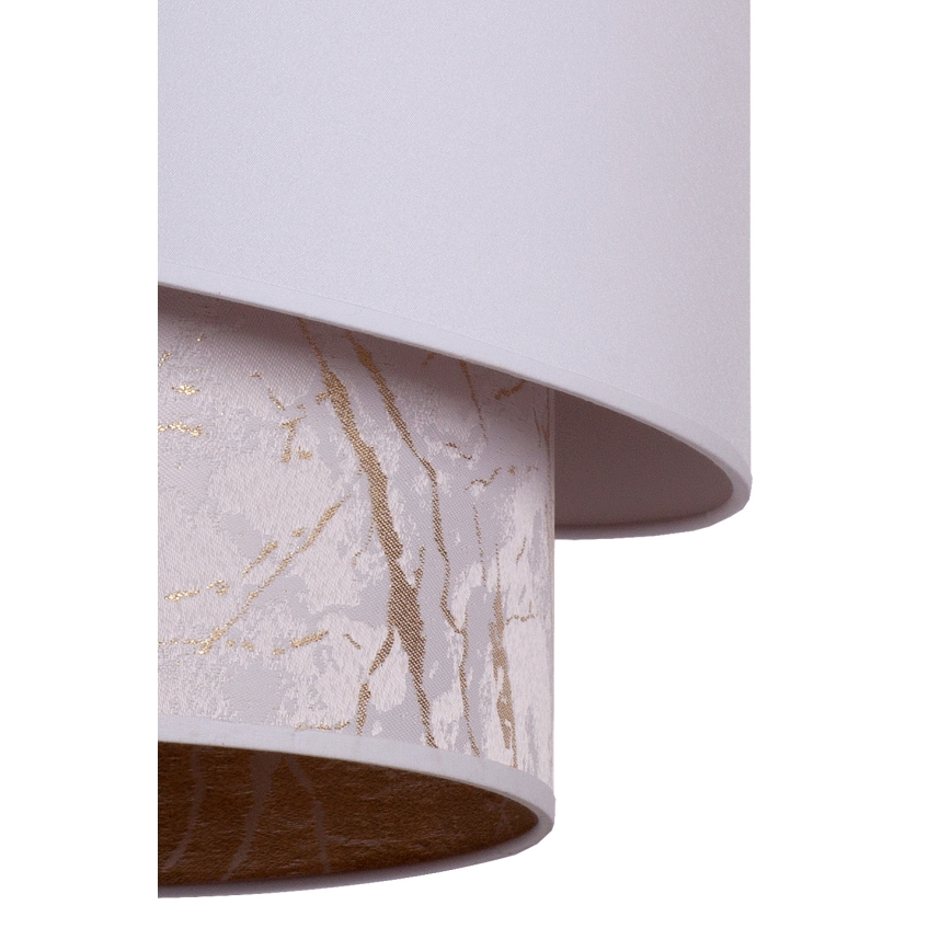 Duolla - Κρεμαστό φωτιστικό οροφής PARIS 1xE27/15W/230V διάμετρος 40 cm λευκό/μπεζ