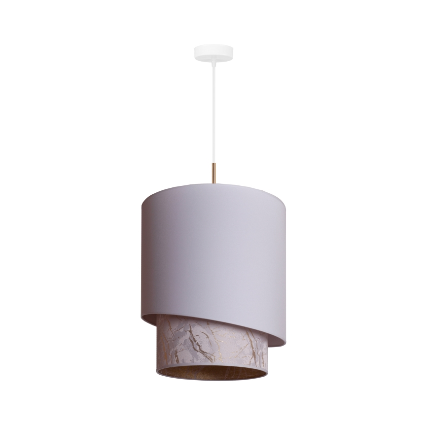 Duolla - Κρεμαστό φωτιστικό οροφής PARIS 1xE27/15W/230V διάμετρος 40 cm λευκό/μπεζ