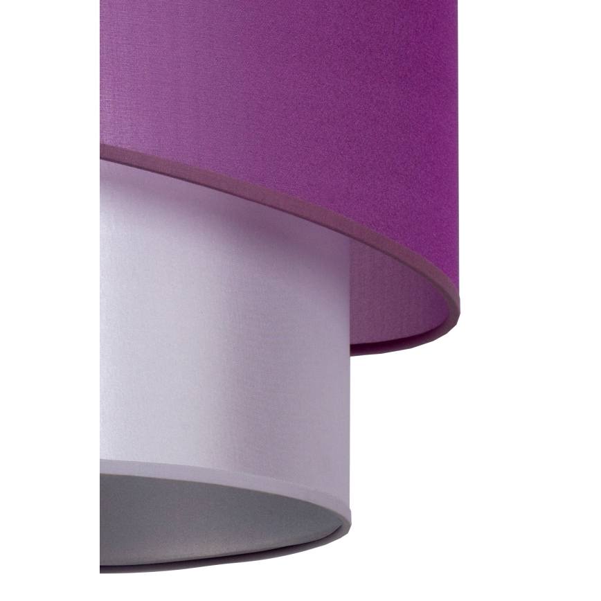 Duolla - Κρεμαστό φωτιστικό οροφής PARIS 1xE27/15W/230V διάμετρος 40 cm μωβ/ασημί