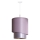 Duolla - Κρεμαστό φωτιστικό οροφής PARIS 1xE27/15W/230V διάμετρος 40 cm ροζ/ασημί/χάλκινο