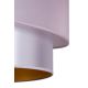 Duolla - Κρεμαστό φωτιστικό οροφής PARIS 1xE27/15W/230V διάμετρος 40 cm ροζ/ασημί/χάλκινο