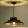Duolla - Κρεμαστό φωτιστικό οροφής RIO RATTAN 1xE27/15W/230V διάμετρος 45 cm μαύρο/χρυσό