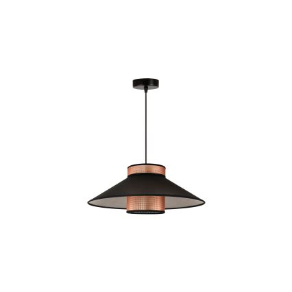 Duolla - Κρεμαστό φωτιστικό οροφής RIO SHINY 1xE27/15W/230V διάμετρος 45 cm μαύρο/χαλκός