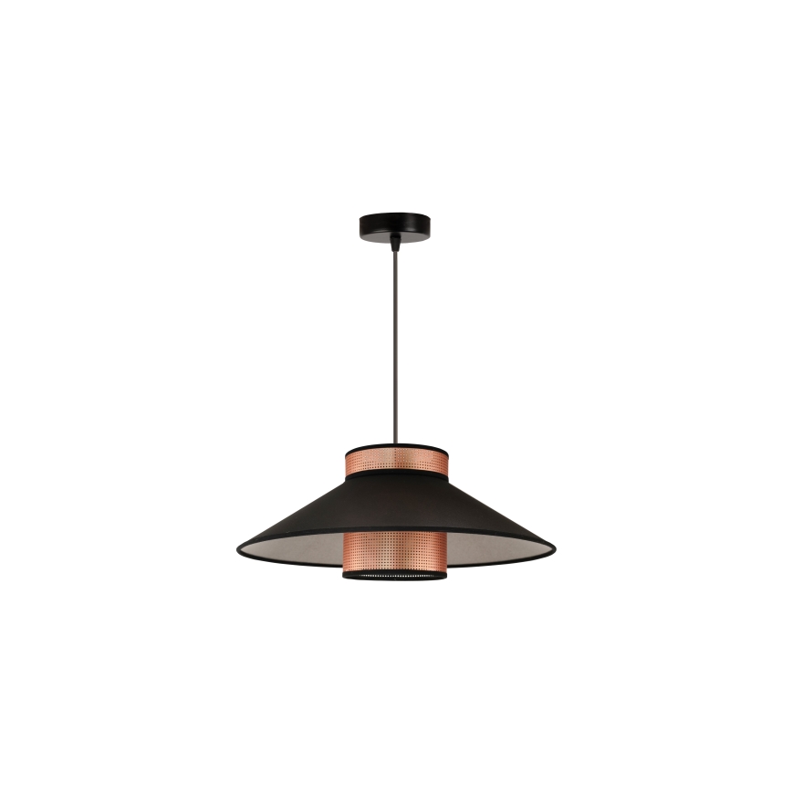 Duolla - Κρεμαστό φωτιστικό οροφής RIO SHINY 1xE27/15W/230V διάμετρος 45 cm μαύρο/χαλκός