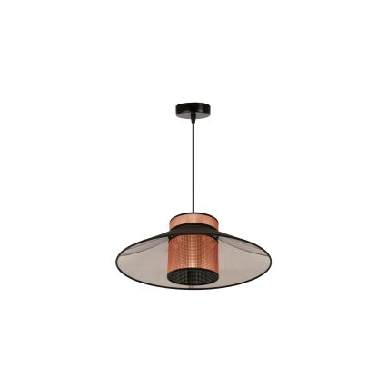 Duolla - Κρεμαστό φωτιστικό οροφής RIO SHINY 1xE27/15W/230V διάμετρος 45 cm μαύρο/χαλκός